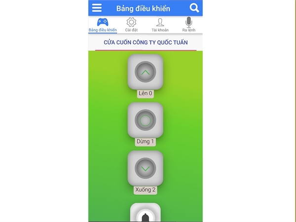 ĐIỀU KHIỂN CỬA CUỐN QUA ĐIỆN THOẠI 